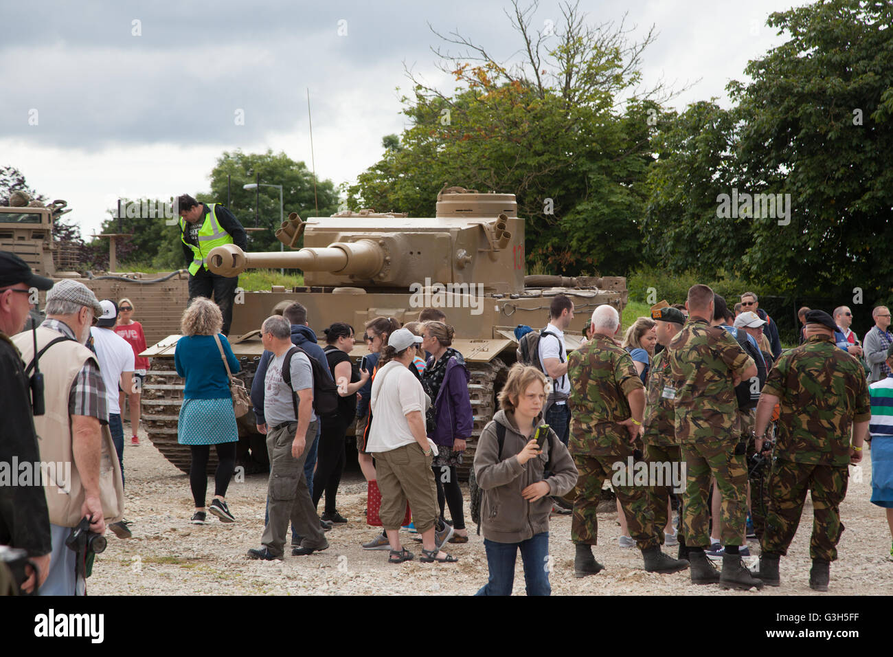 Bovington, Dorset, UK. 25th June 2016. Tankfest military show.  Tiger I, german WWII tank  featured in the film FURY. Only working version in the world. Credit:  Colin C. Hill/Alamy Live News Stock Photo