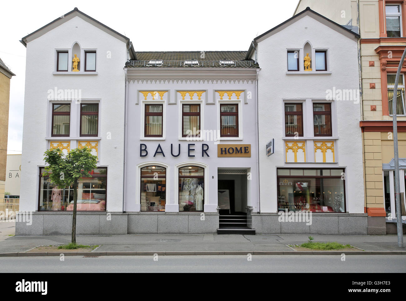 The factory sale for home textiles of weaving firm Curt Bauer GmbH in Aue,  germany, 31 May 2016. Since 1882 most delicate material is weaved here and  gets exported as far as