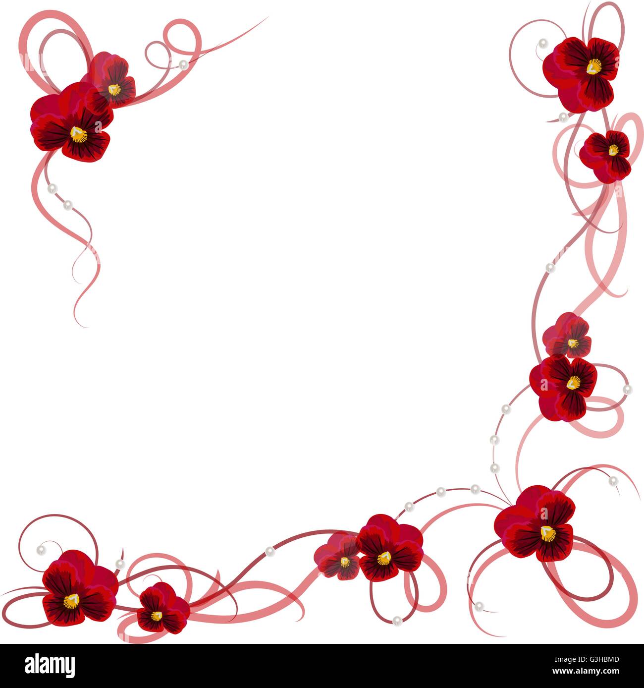 Floral vector frame Stock Vector Image & Art - Alamy