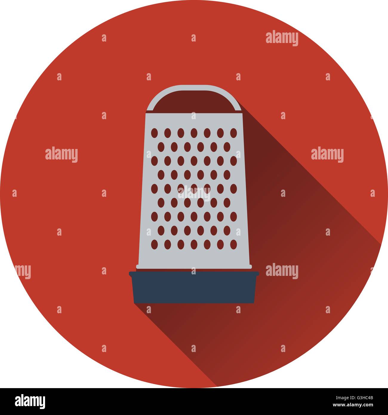 Kitchen grater icon. Flat design. Vector illustration Stock Vector ...