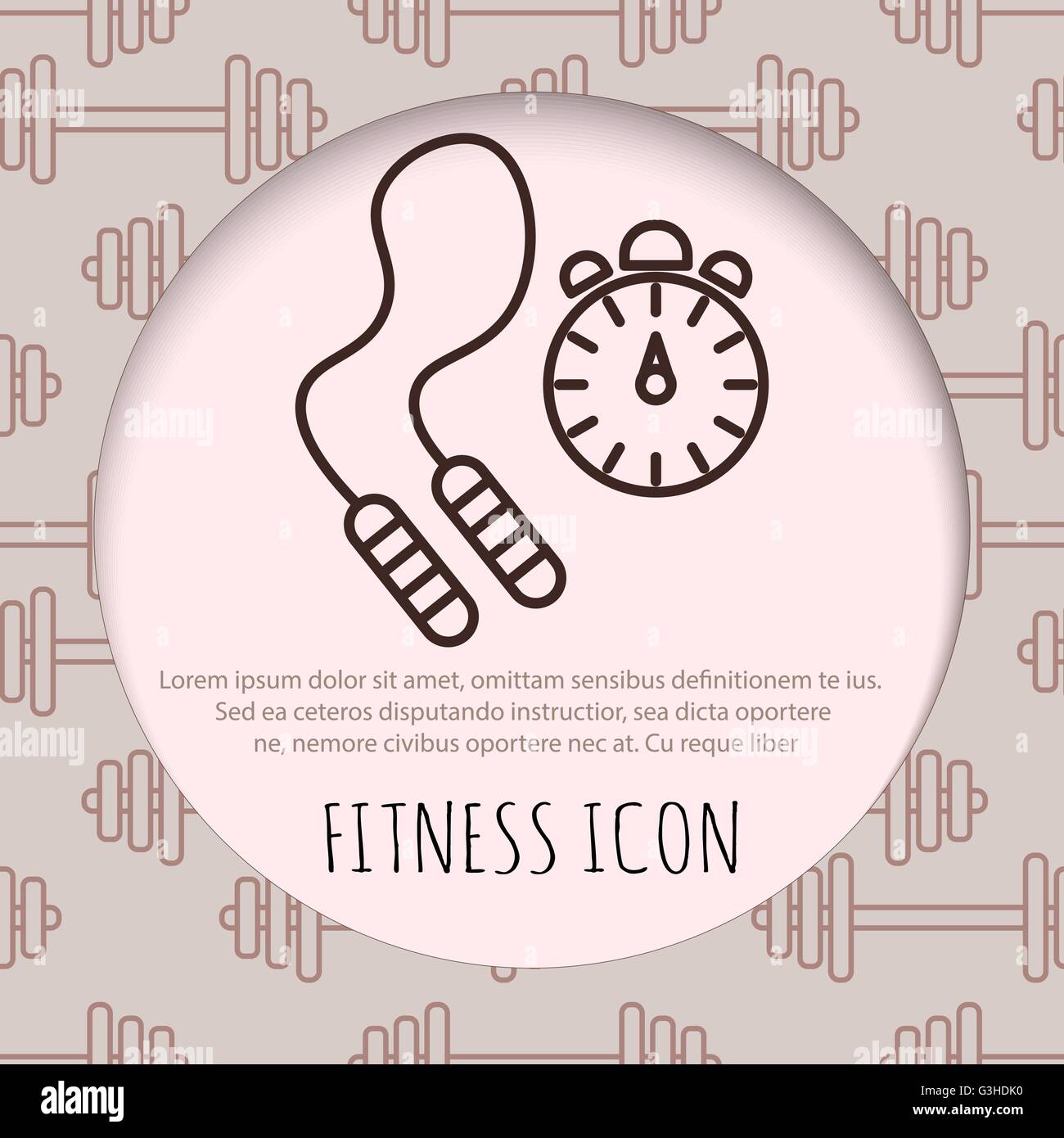 Skipping rope and stopwatch icons Stock Vector Image & Art - Alamy