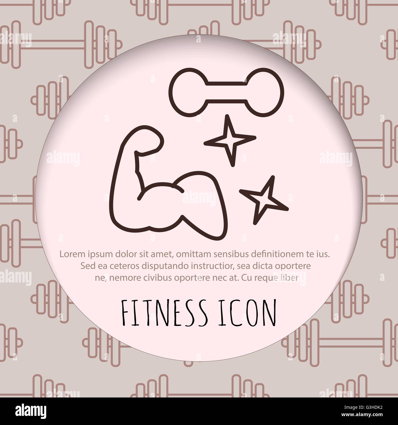 Fitness line art icon for your design Stock Vector Image & Art Alamy