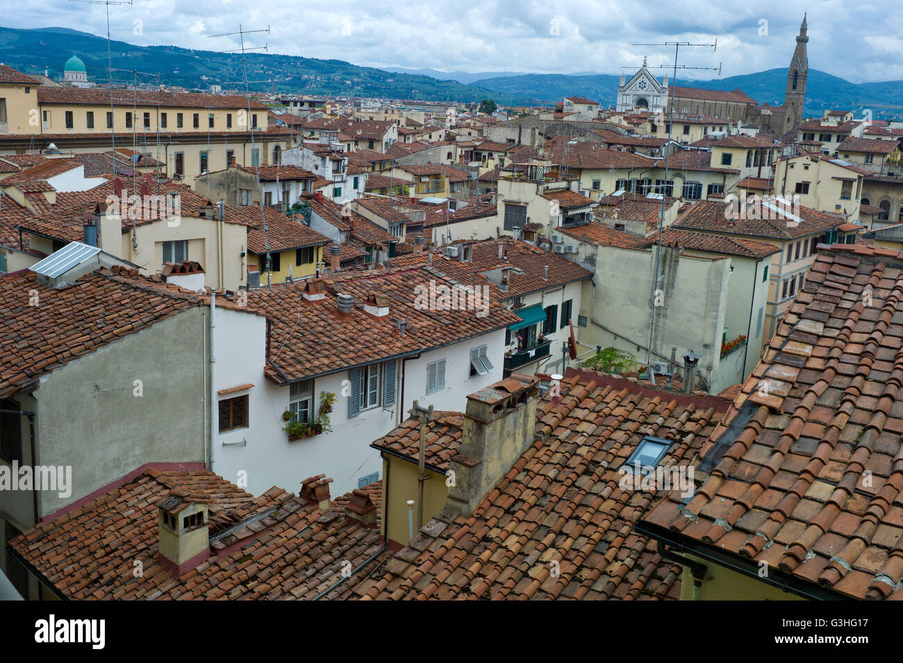 The rooftops of Florence May 2016 Stock Photo