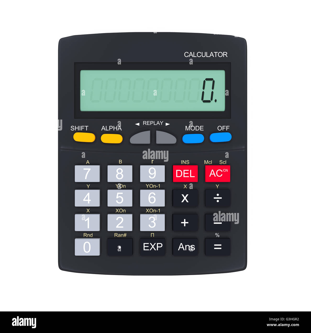 Calculator and House Icon Stock Photo - Alamy