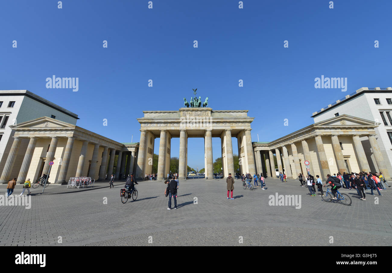 Brandenburger Tor, Pariser Platz, Mitte, Berlin, Deutschland Stock Photo