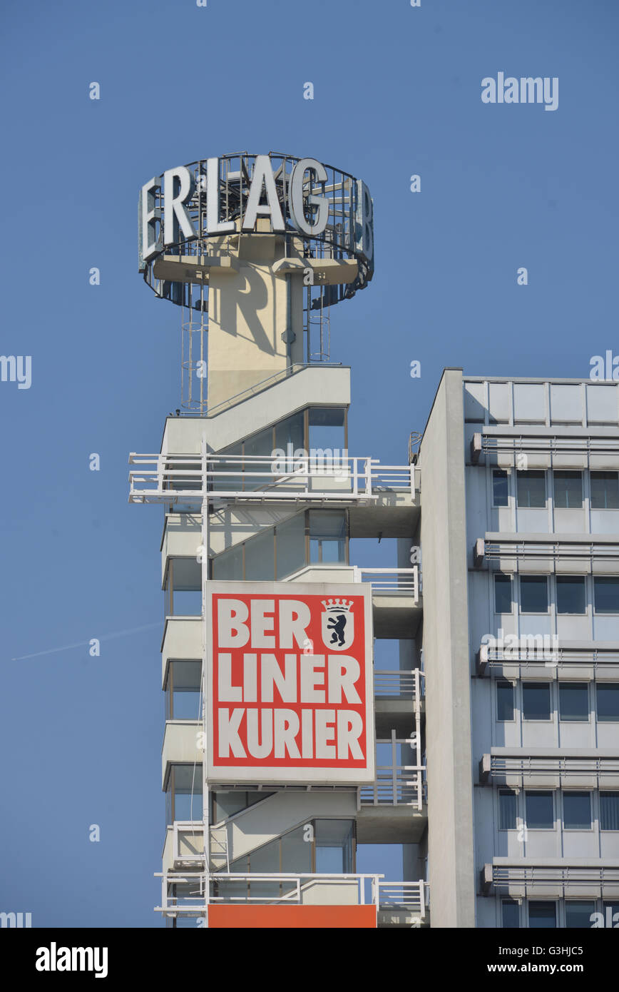 Berliner Verlag, Berliner Kurier, Karl-Liebknecht-Strasse, Alexanderplatz, Mitte, Berlin, Deutschland Stock Photo