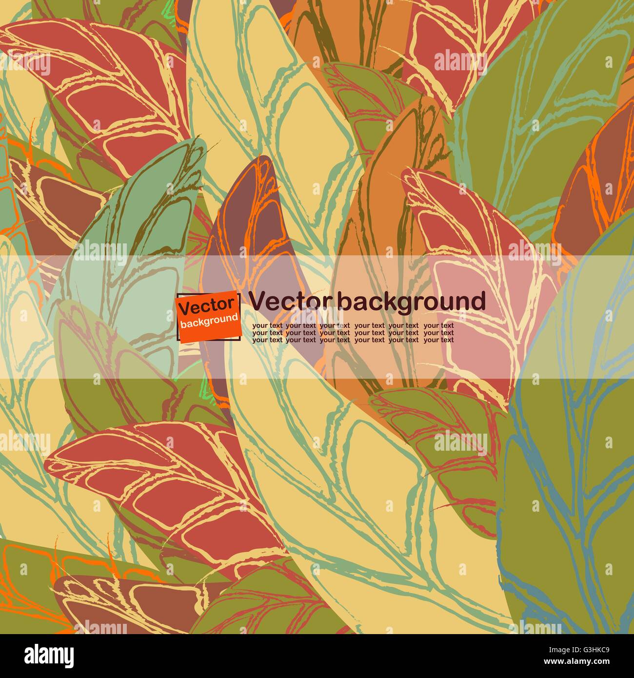 Seamless pattern with colored autumn leaves Stock Vector Image & Art ...