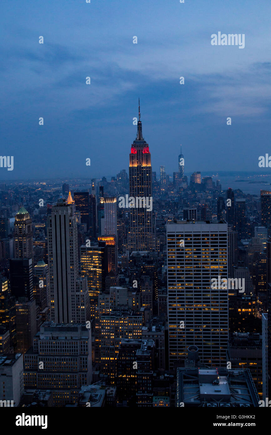 New York City at night, USA Stock Photo Alamy