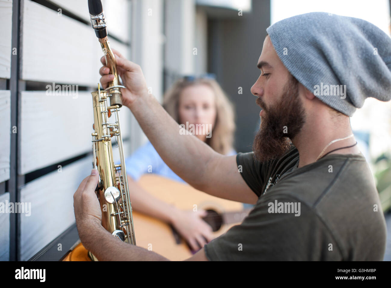 Two Person Instrument Two people playing instruments hi-res stock photography and images - Alamy