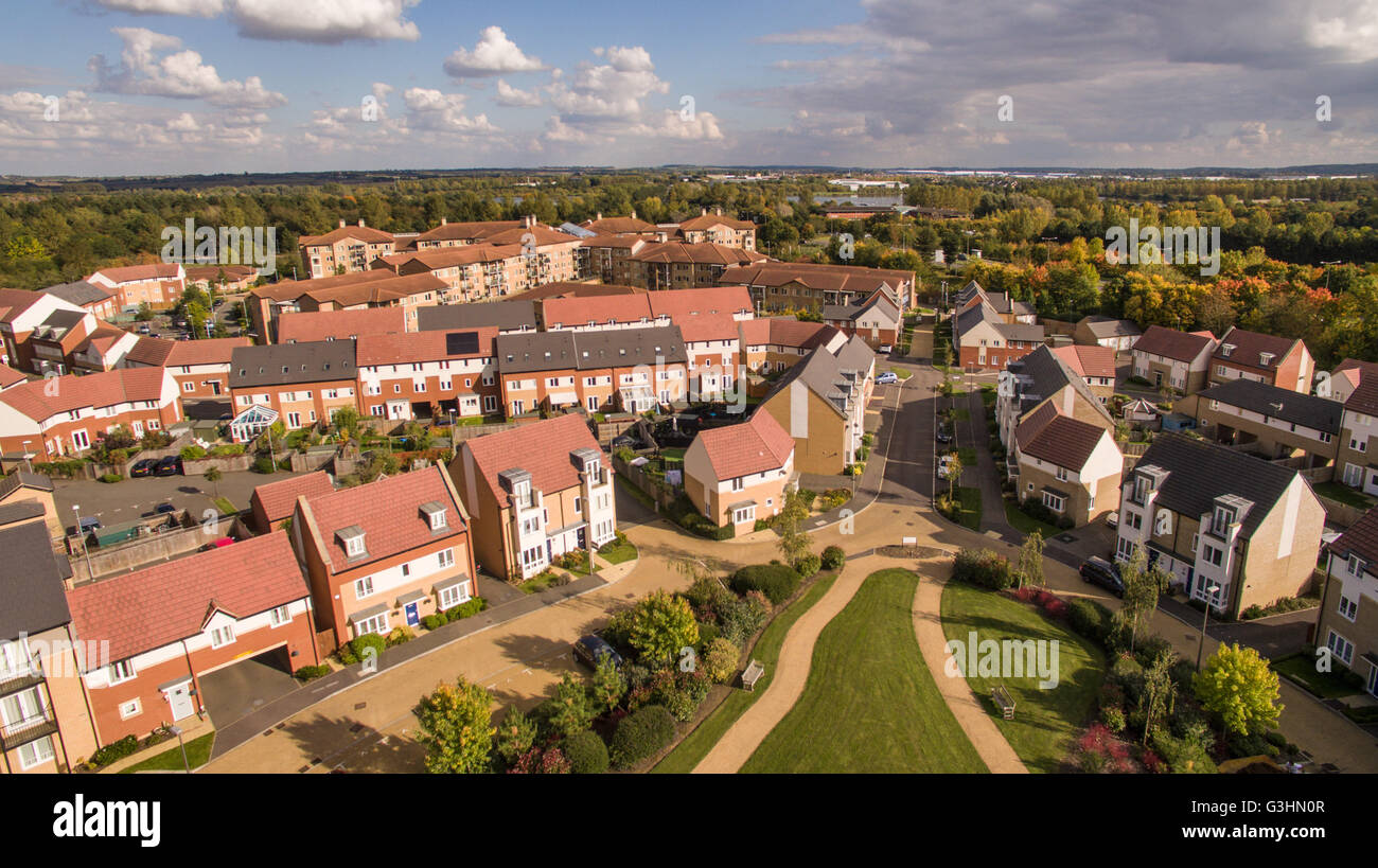 Milton keynes aerial hires stock photography and images Alamy