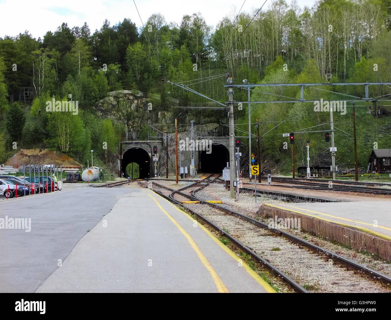 Dombas train station, Norway Stock Photo Alamy