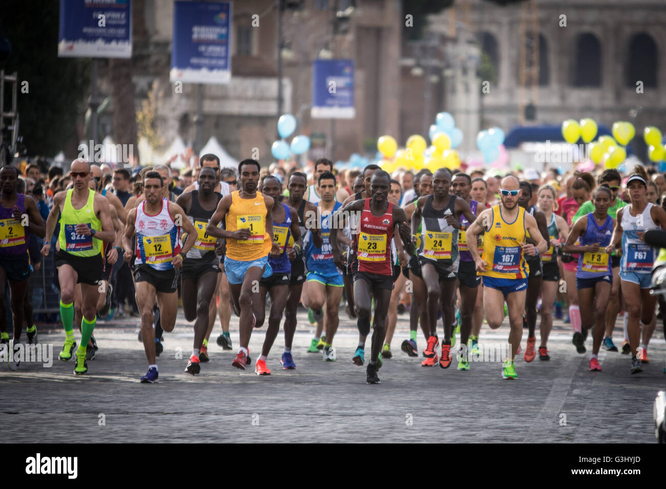 Running Races In Rome Rome Marathon 22 edition of 16,764 runners from 115 countries on five ...