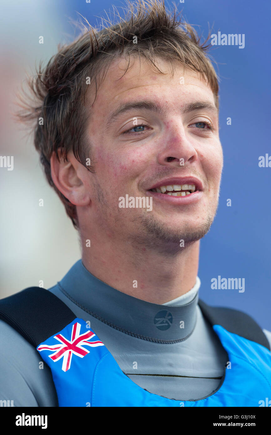 British Olympic Nacra 17 sailor Ben Saxton who won a gold medal with