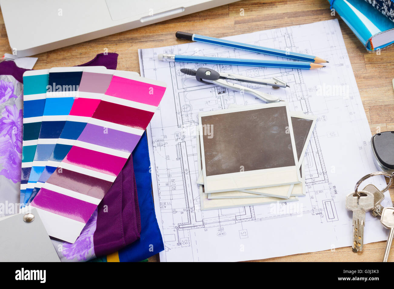 Interior designers desk hi-res stock photography and images - Alamy