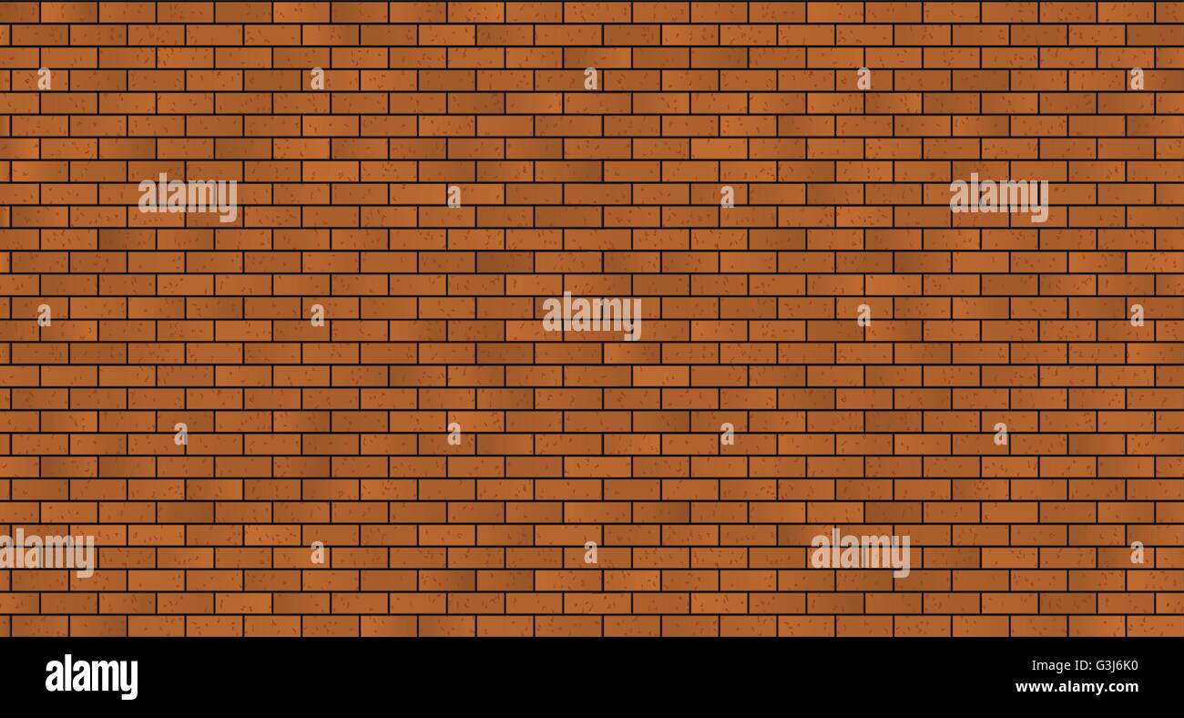 seamless brick masonry. Red brick wall seamless Vector illustration ...
