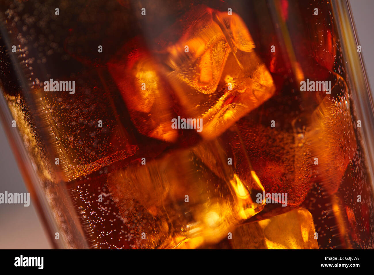 cocktail cola with ice Stock Photo - Alamy
