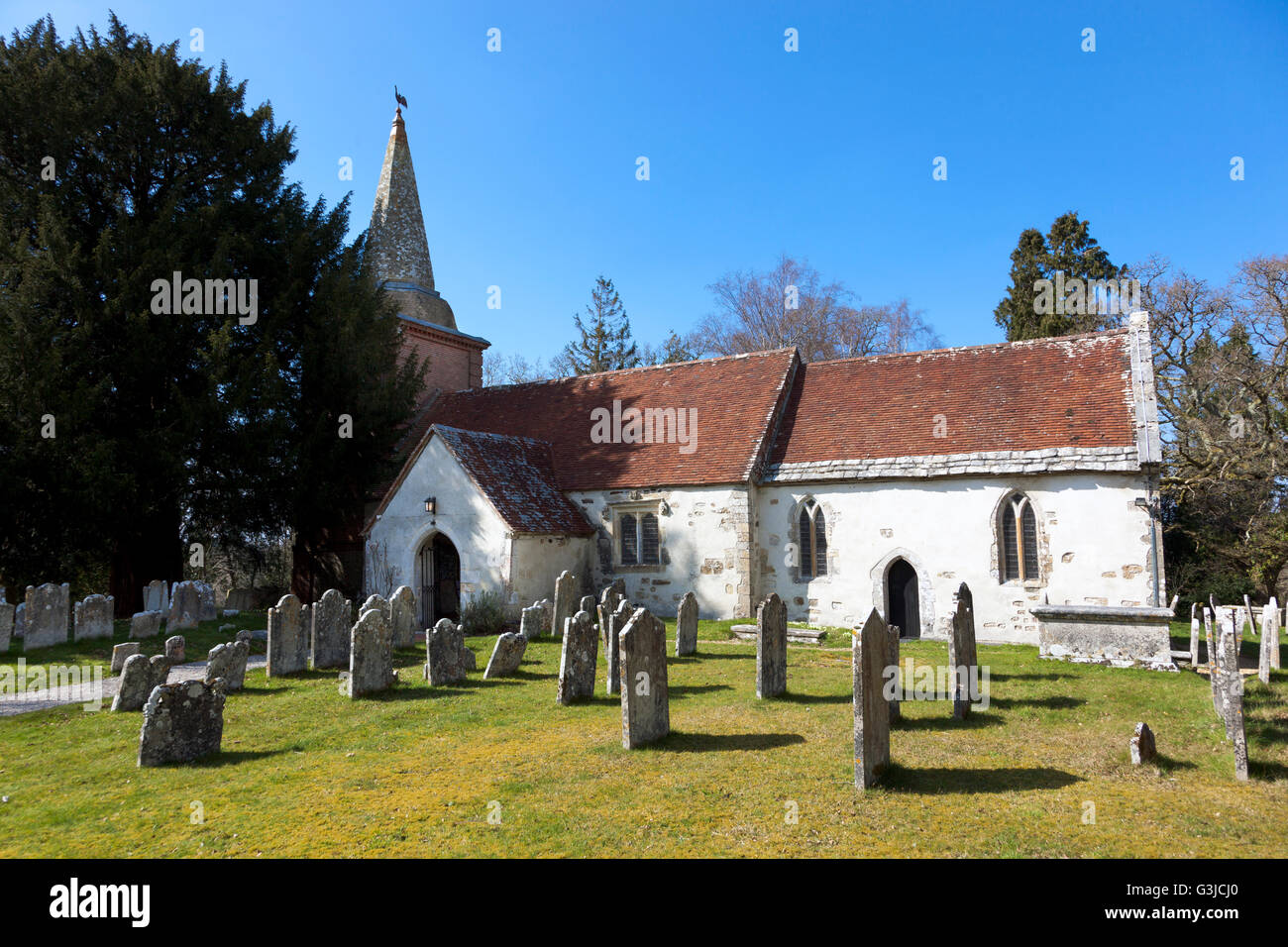 Brockenhurst church village new forest hires stock photography and