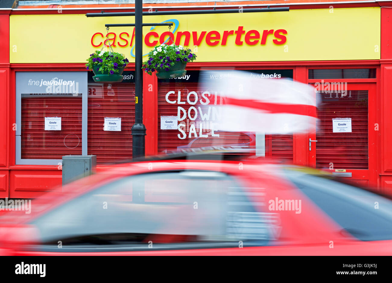 A branch of Cash Converters, now shut down, England UK Stock Photo Alamy