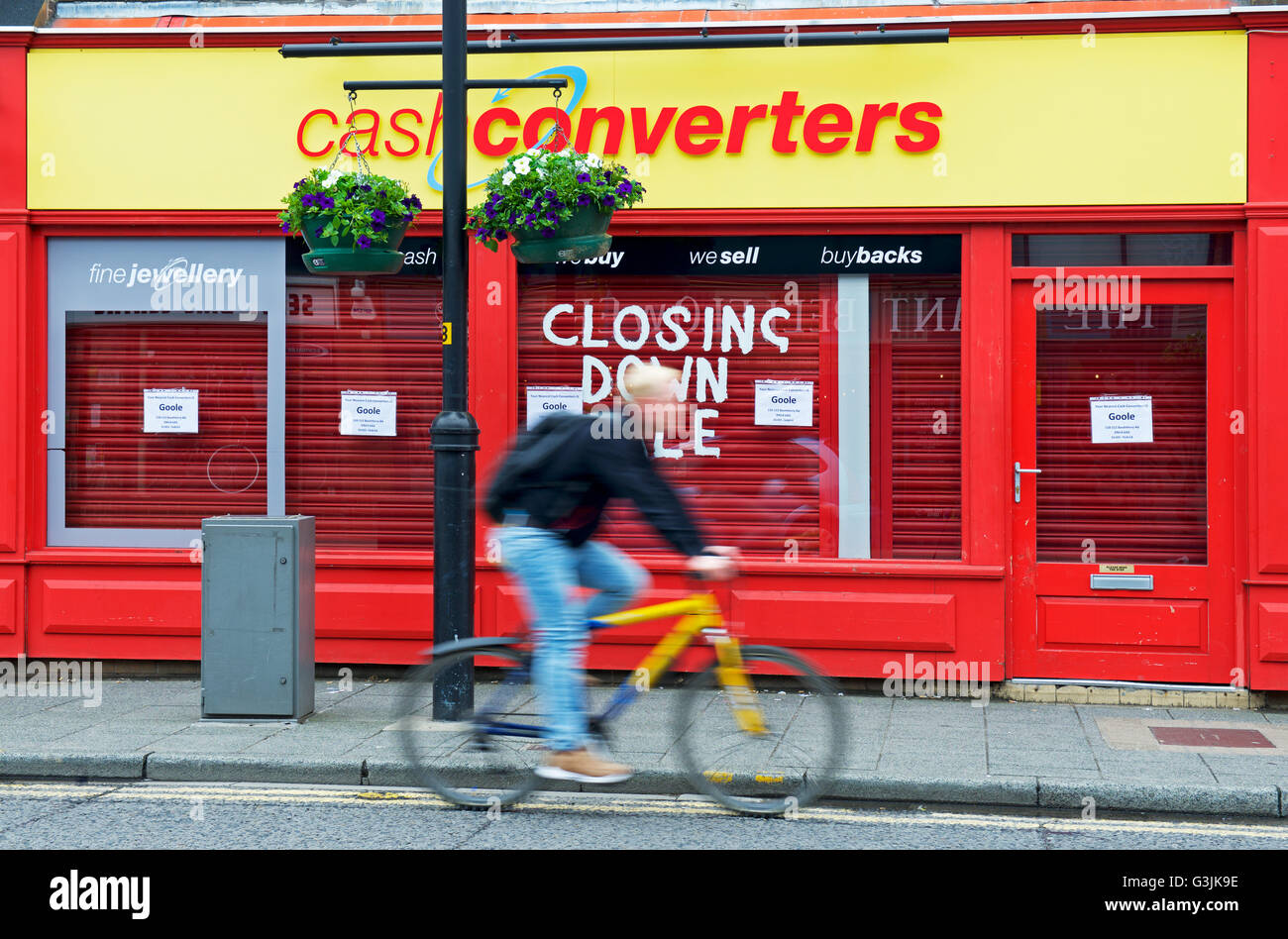 A branch of Cash Converters, now shut down, England UK Stock Photo Alamy