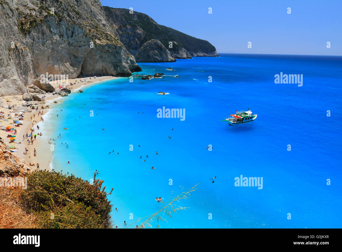 Lefkada island Stock Photo