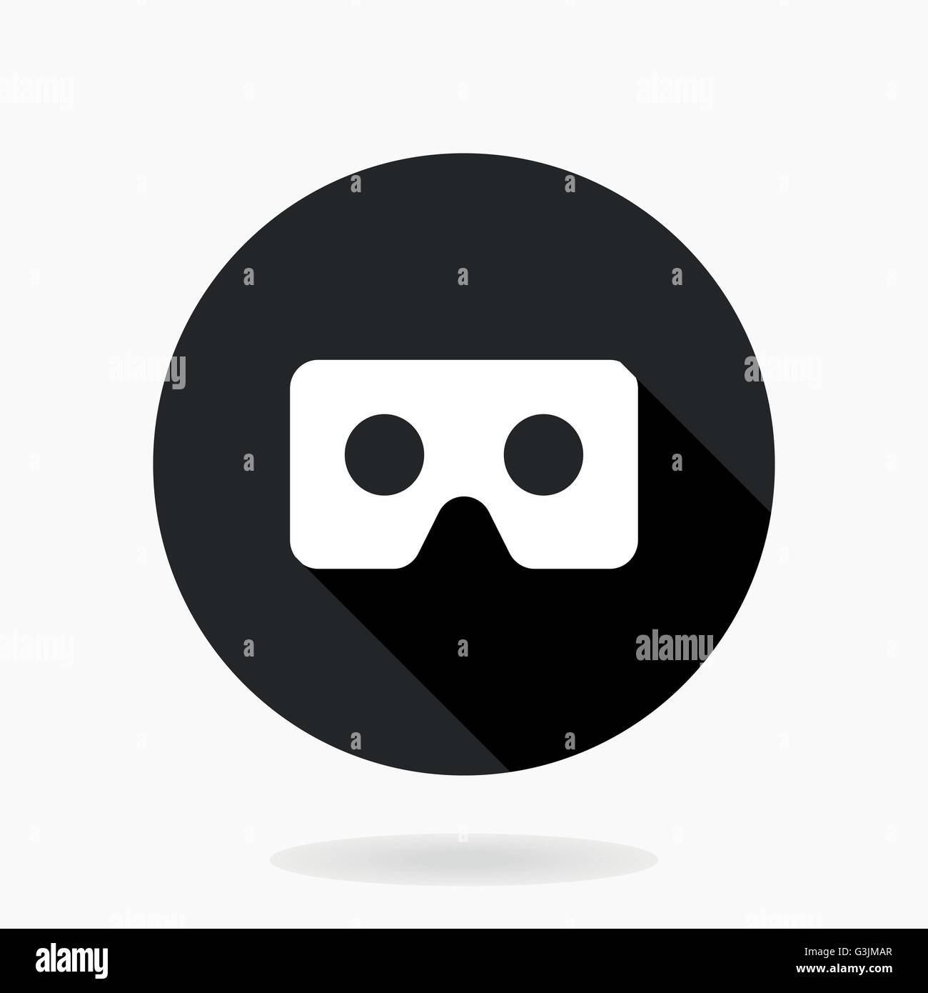 Fine Vector Flat Icon With VR Logo Stock Vector Image & Art - Alamy