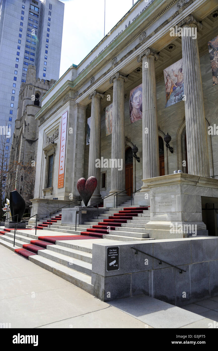 The Montreal Museum of Fine Arts. Montreal, Quebec, Canada Stock Photo