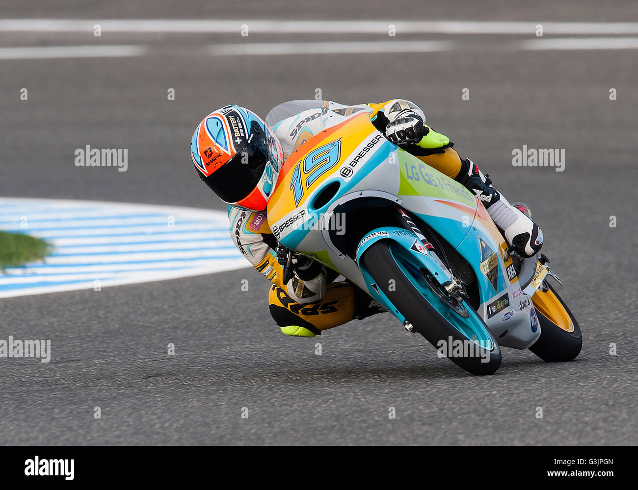 Jerez Spain 23rd Apr 16 19 Gabriel Rodrigo Arg Rba Racing Team Ktm During The Practice Session At The Motogp Grand Prix Red Bull Of Spain C Pablo Morano Pacific Press Alamy Live News