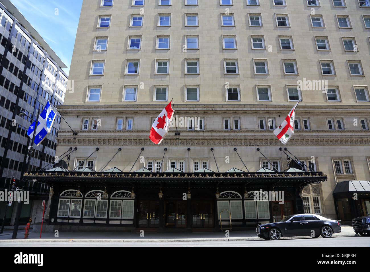 The RitzCarlton Hotel on Sherbrooke Street downtown Montreal. Quebec