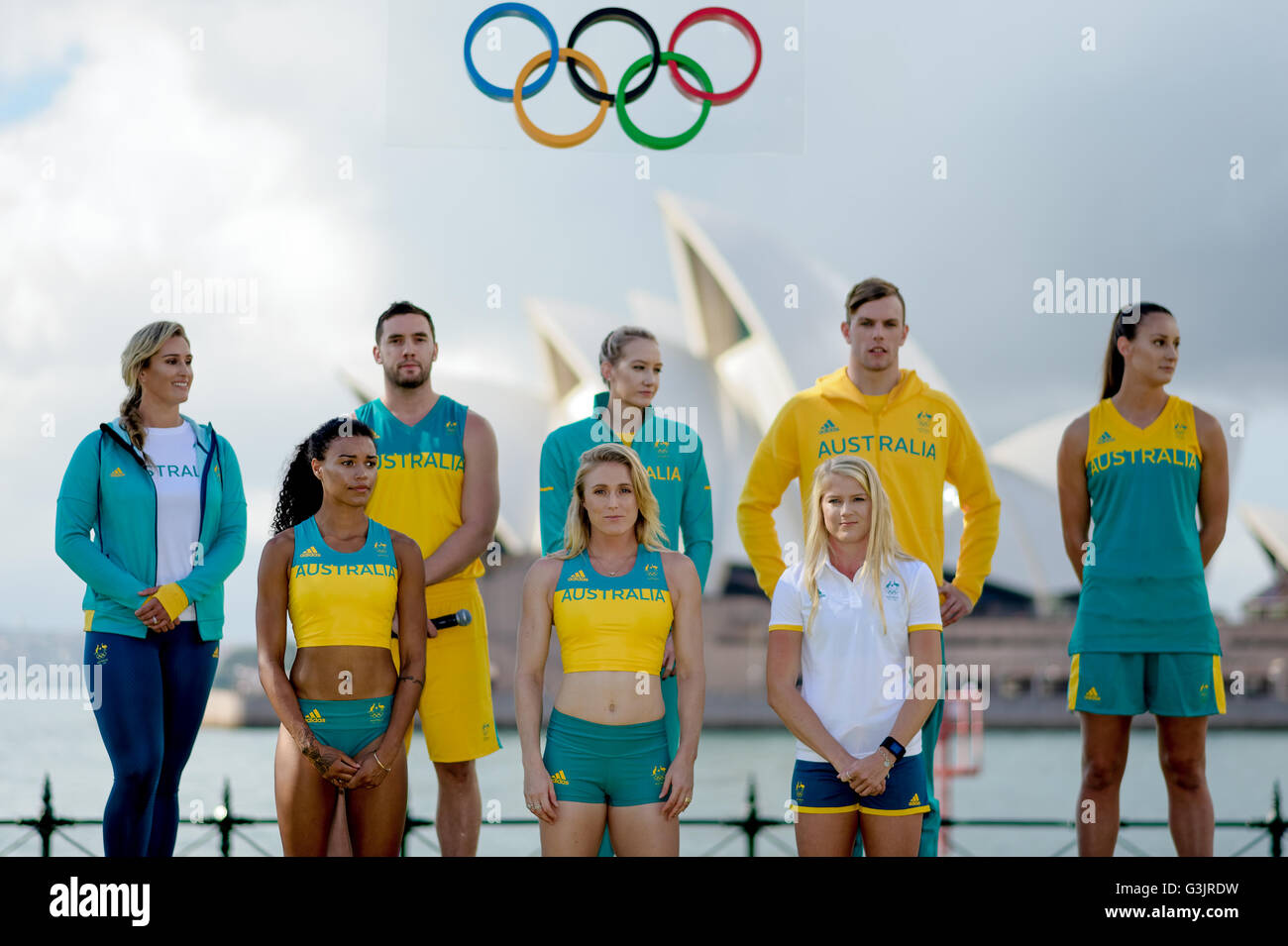 Sydney, Australia. 19th Apr, 2016. Adidas and the Australian Olympic  Committee joined by Australian Olympic athletes and Rio hopefuls including  Sally Pearson, Kyle Chalmers, Madison Wilson, Morgan Mitchell, Brooke  Stratton, Holly Lincoln-Smith,