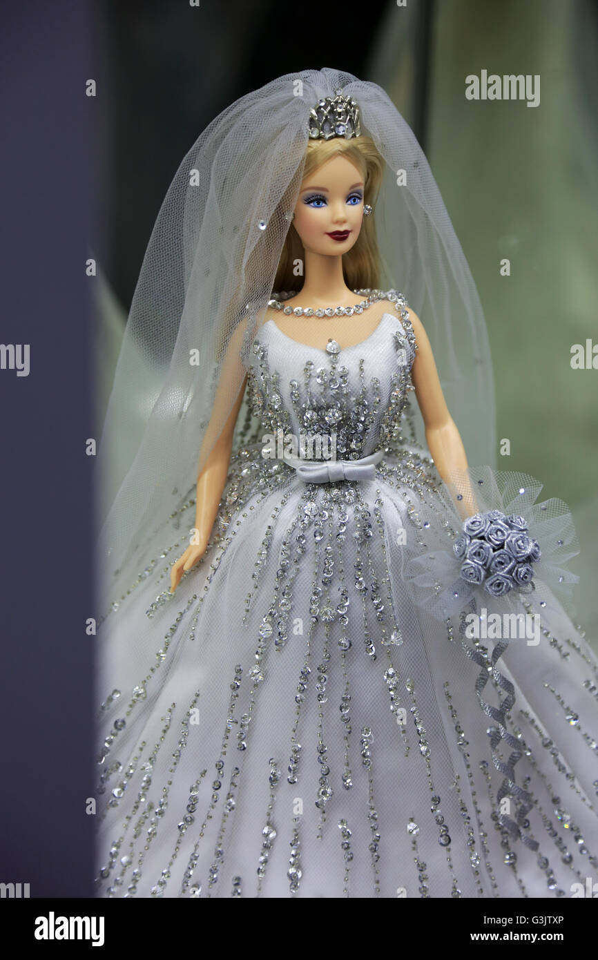 Millenium Bride doll display at Barbie Expo the world largest Barbie Museum  in Les Cours Mont-Royal,Montreal Quebec Canada Stock Photo - Alamy