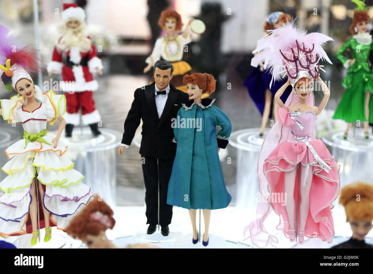I love Lucy"Barbie dolls display at Barbie Expo the world largest Barbie  Museum in Les Cours Mont-Royal,Montreal Quebec Canada Stock Photo - Alamy