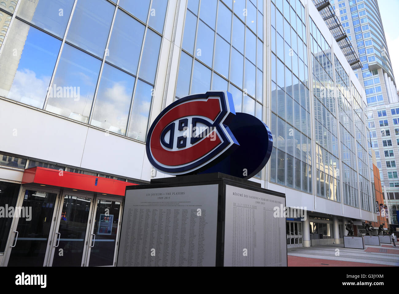 Exterior view of the Bell Center aka Centre Bell in Montreal,Quebec