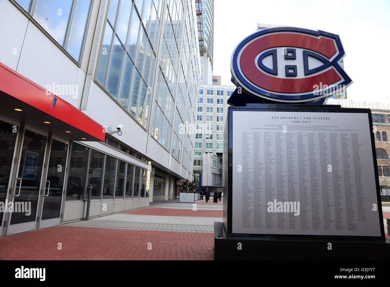 Exterior view of the Bell Center aka Centre Bell in Montreal,Quebec