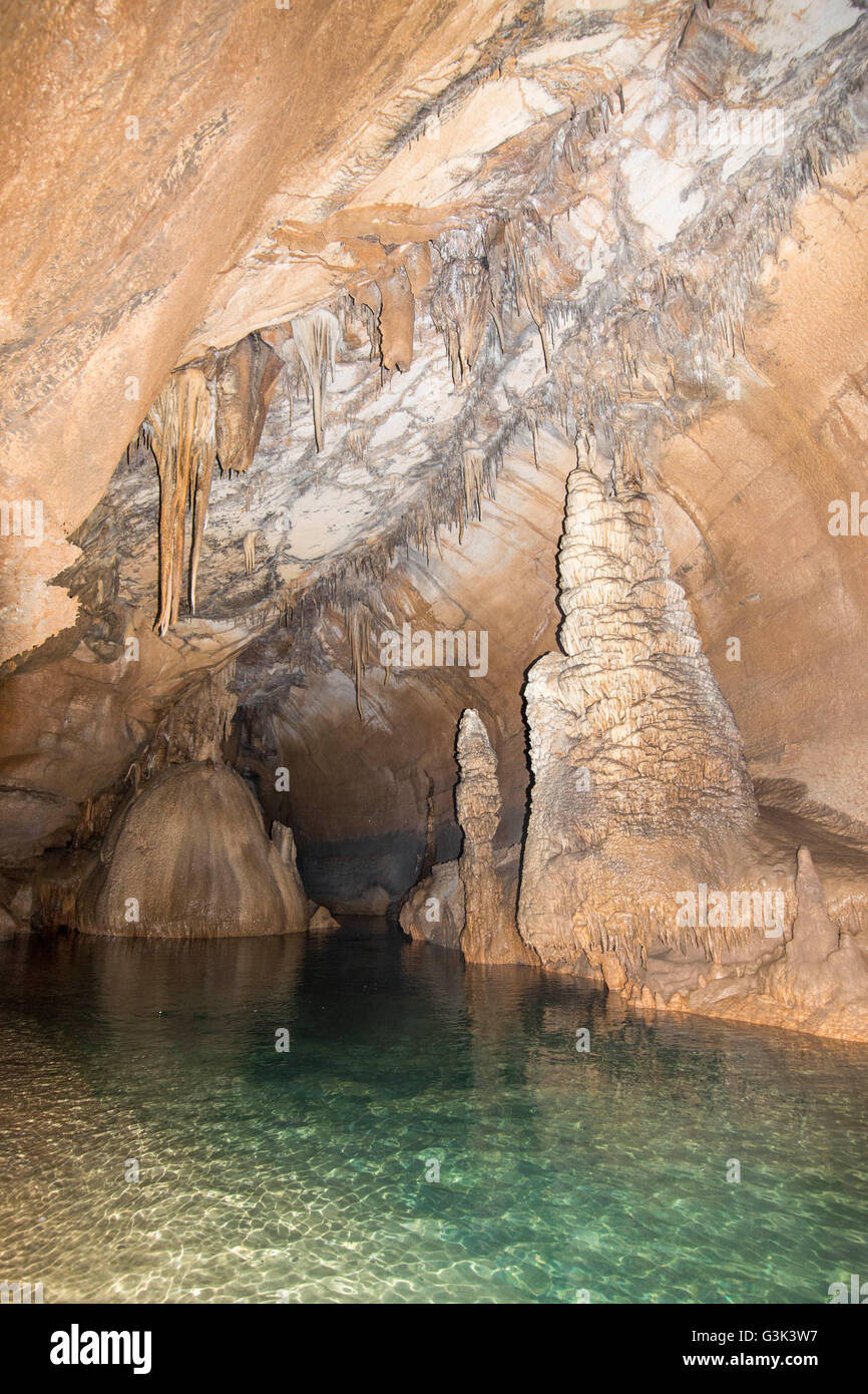 Exploring The Cave Stock Photo Alamy