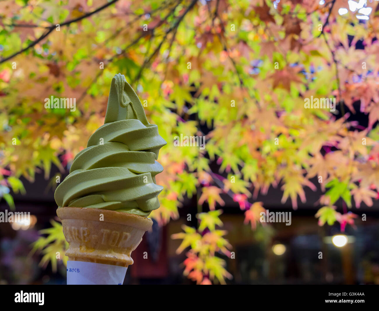 Beautiful fall, autumn landscape around Kyoto, Japan Stock Photo
