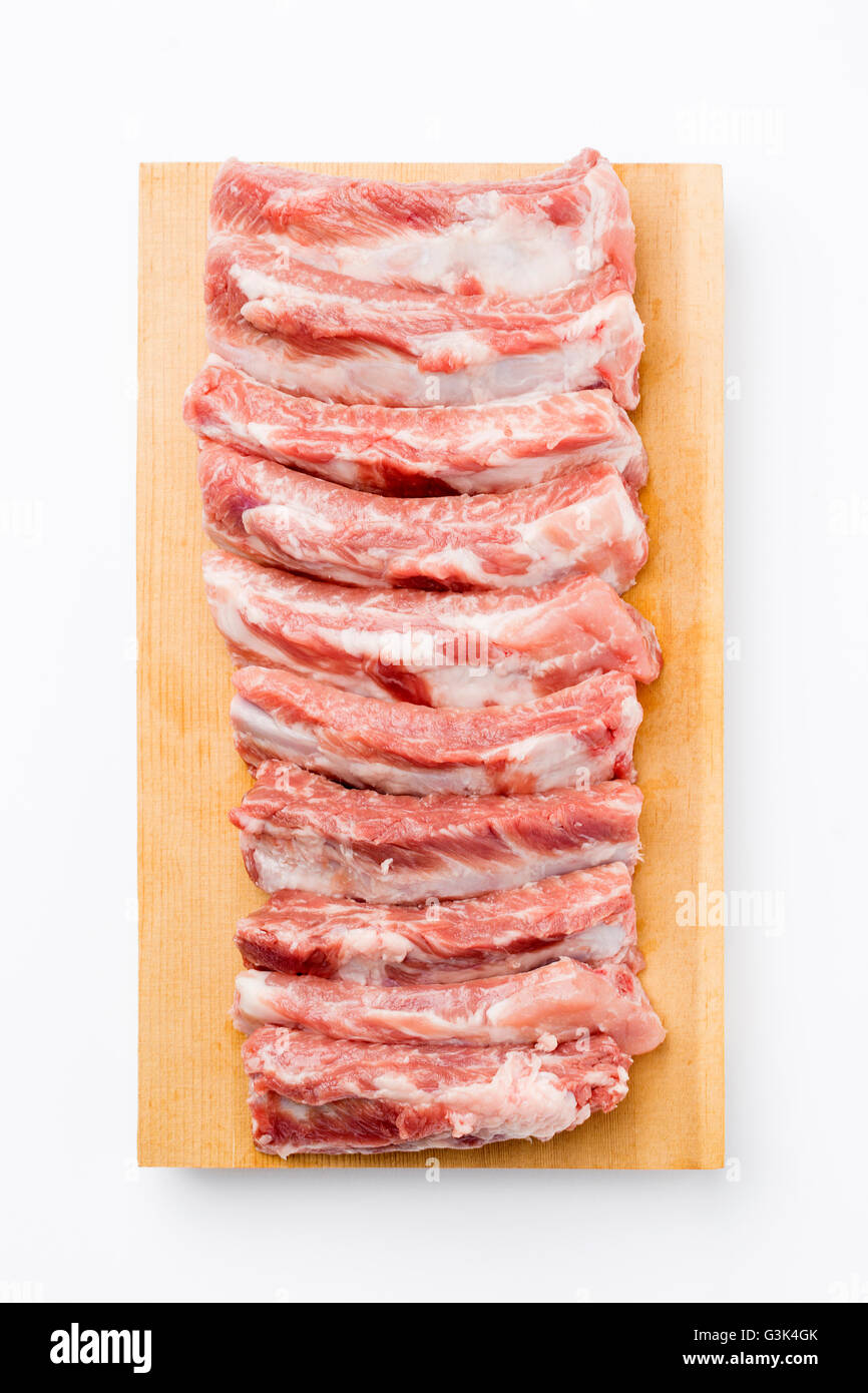 Fresh pork ribs for Korean bbq Stock Photo Alamy