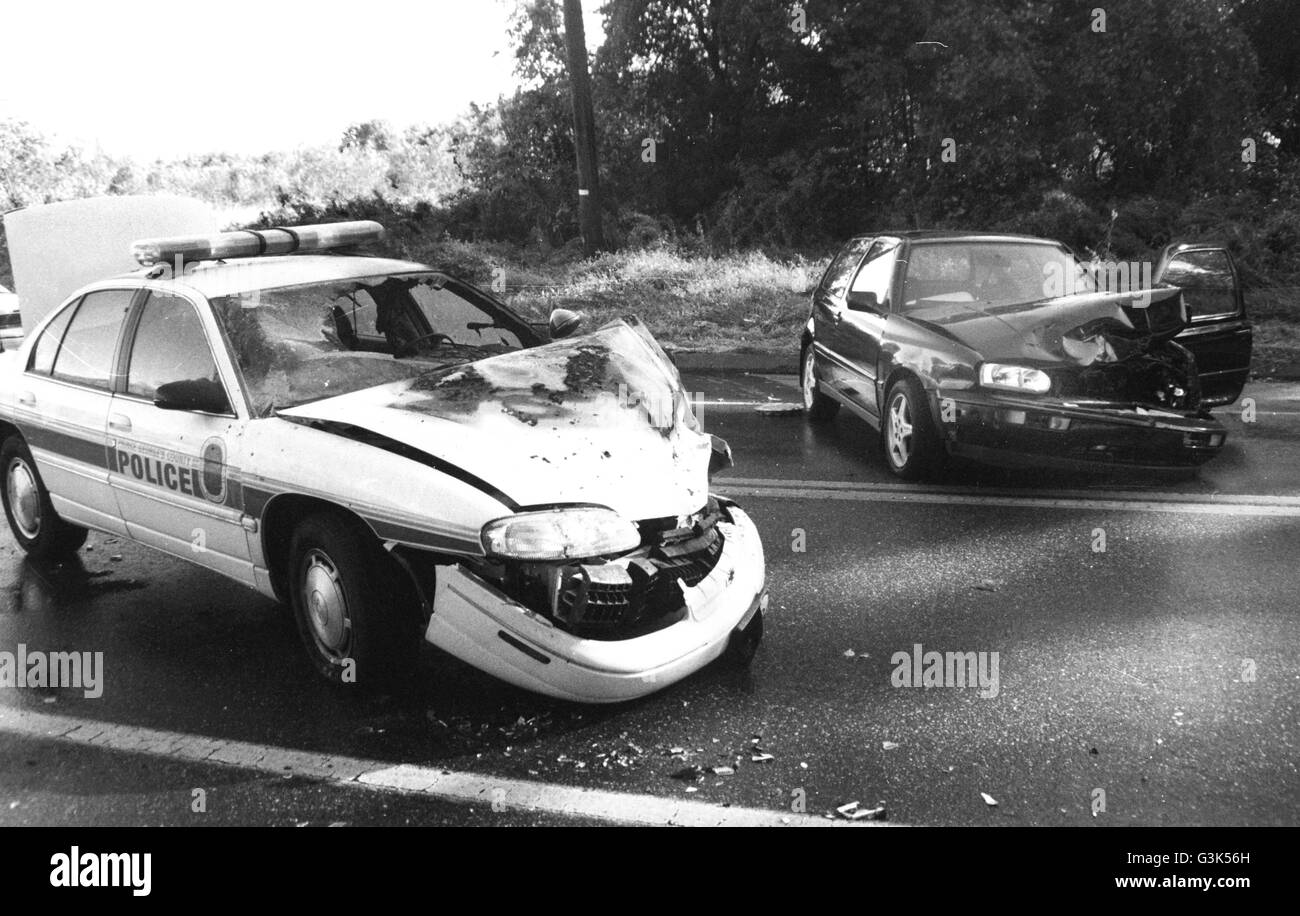 Police cruiser Black and White Stock Photos & Images Alamy