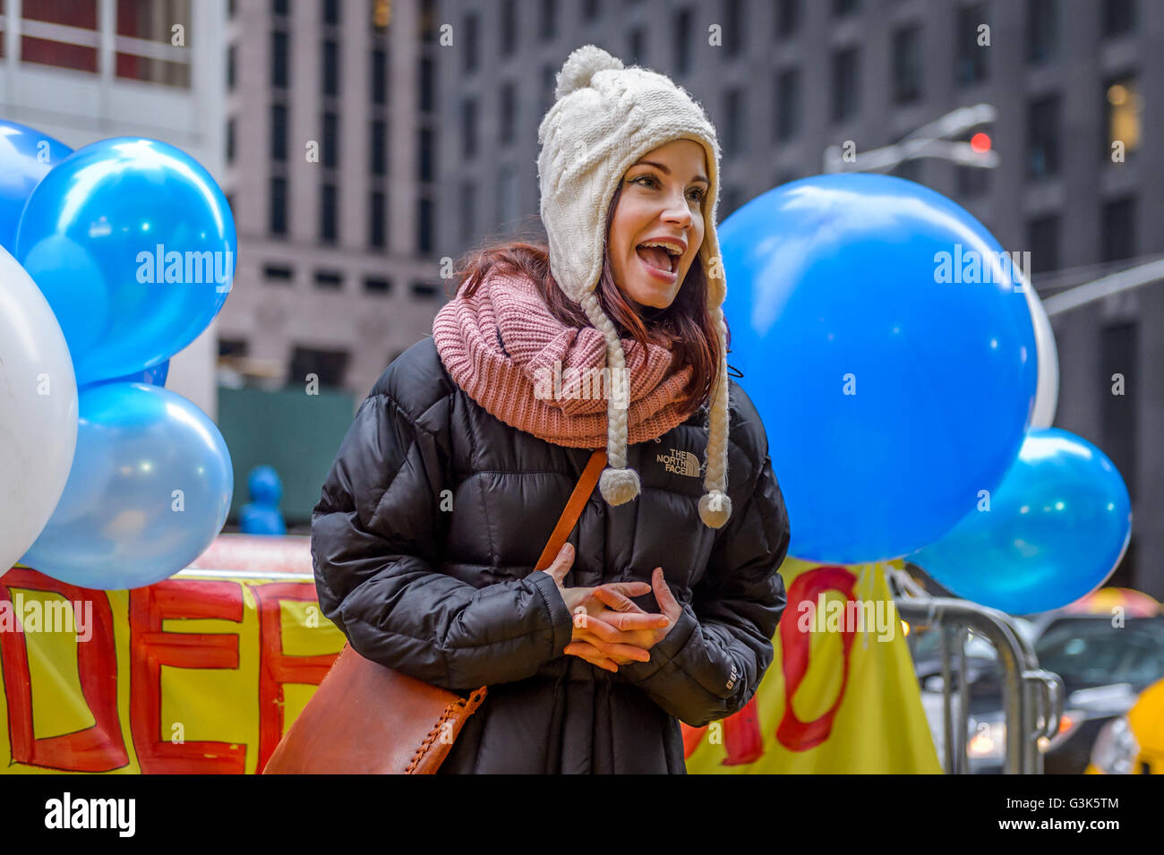 New York, United States. 09th Apr, 2016. New York resident and mother