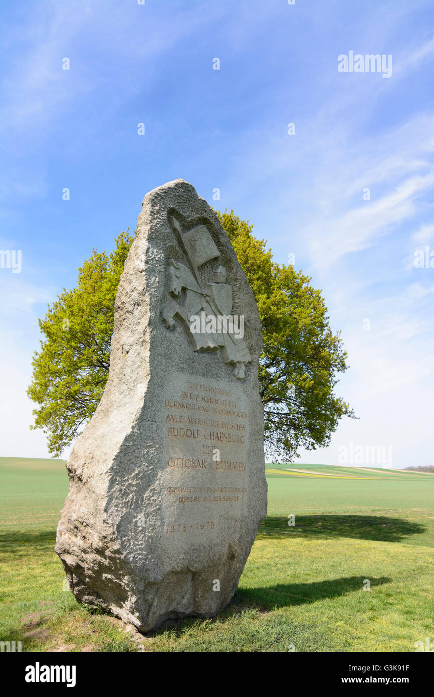 Monument for battle on the marchfeld on august 26 hi-res stock ...