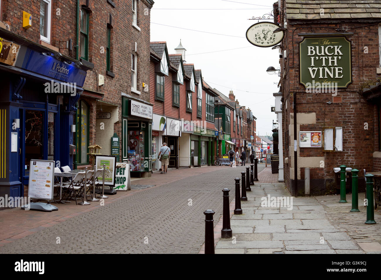 Burscough Street, Ormskirk town centre, Lancashire, England, UK Stock Photo