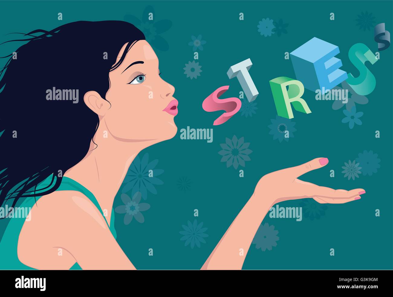 Reducing stress Stock Vector Images Alamy