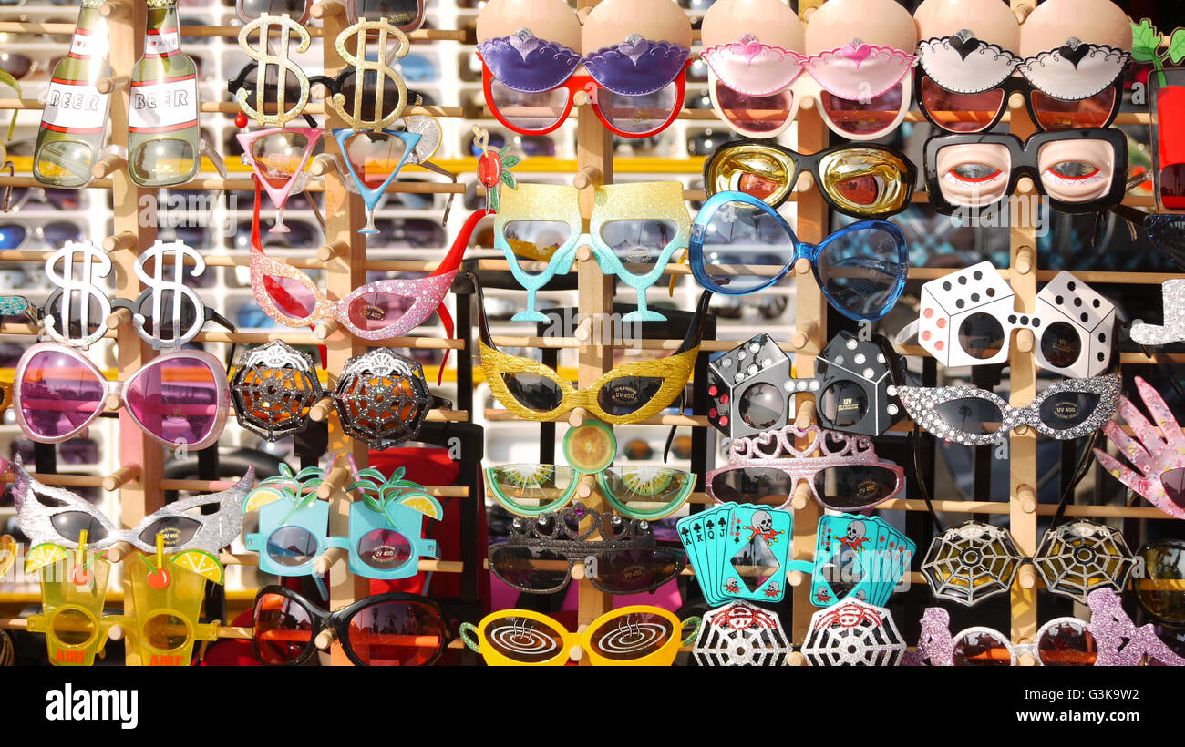 Collection of novelty sunglasses Stock Photo Alamy