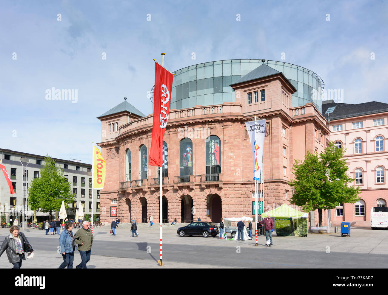Theatre, Germany, Rheinland-Pfalz, Rhineland-Palatinate, , Mainz Stock Photo