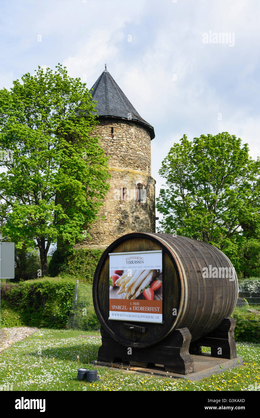 tower Alexanderturm, Germany, Rheinland-Pfalz, Rhineland-Palatinate, , Mainz Stock Photo