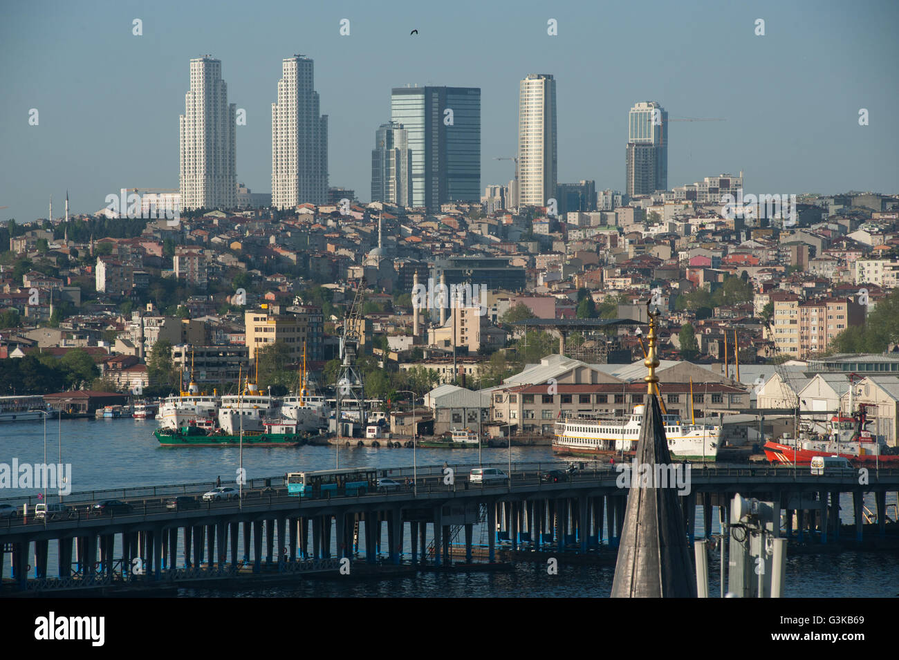 Modern Istanbul Skyline, Stock Photo