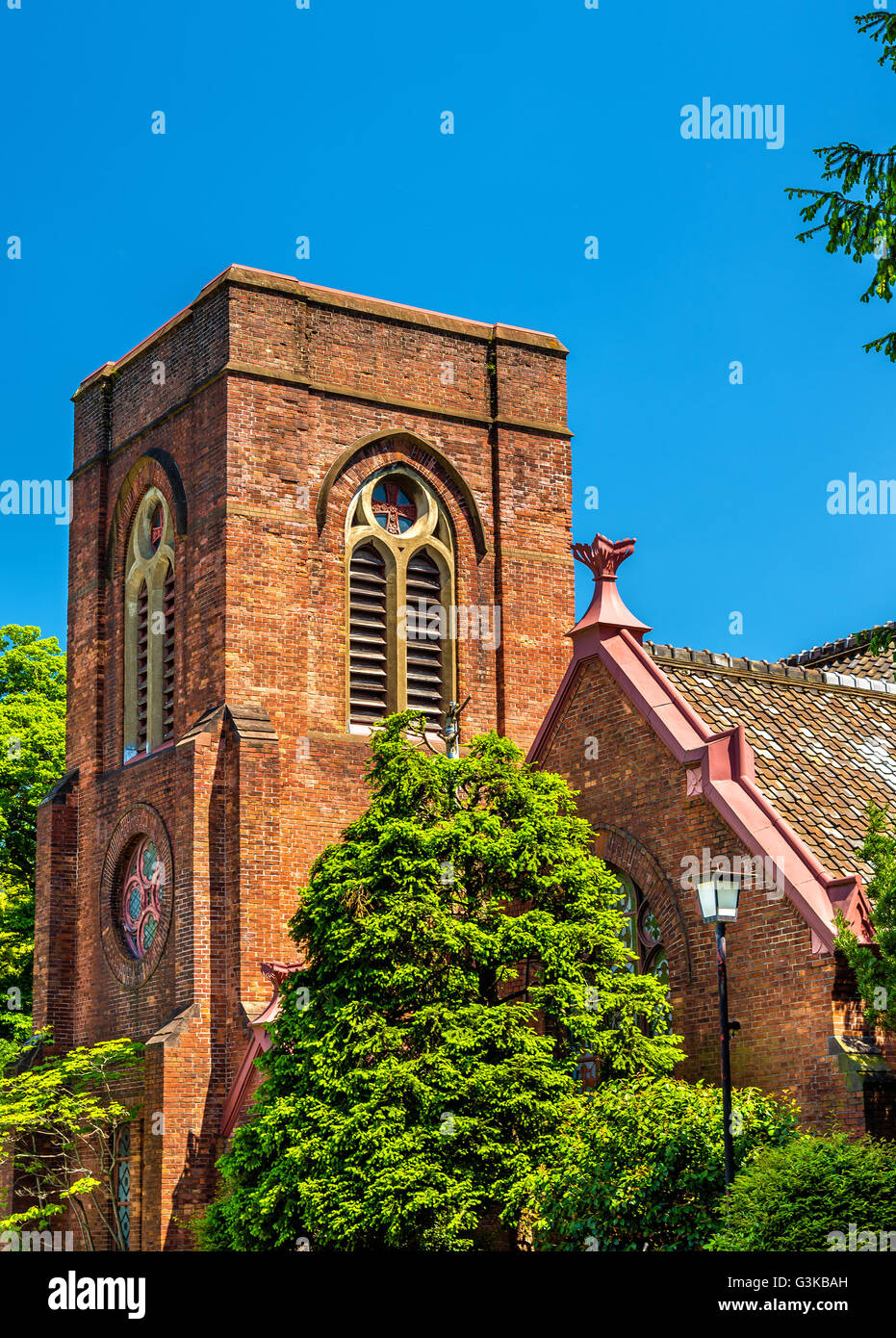 St. Agnes Cathedral, a Christian church in Kyoto Stock Photo