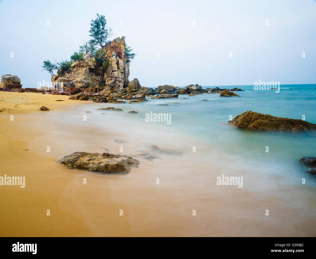 Kemasik Beach ,Terengganu Stock Photo