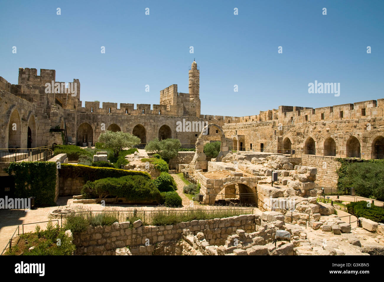 David Fortress and Museum, Jerusalem Stock Photo