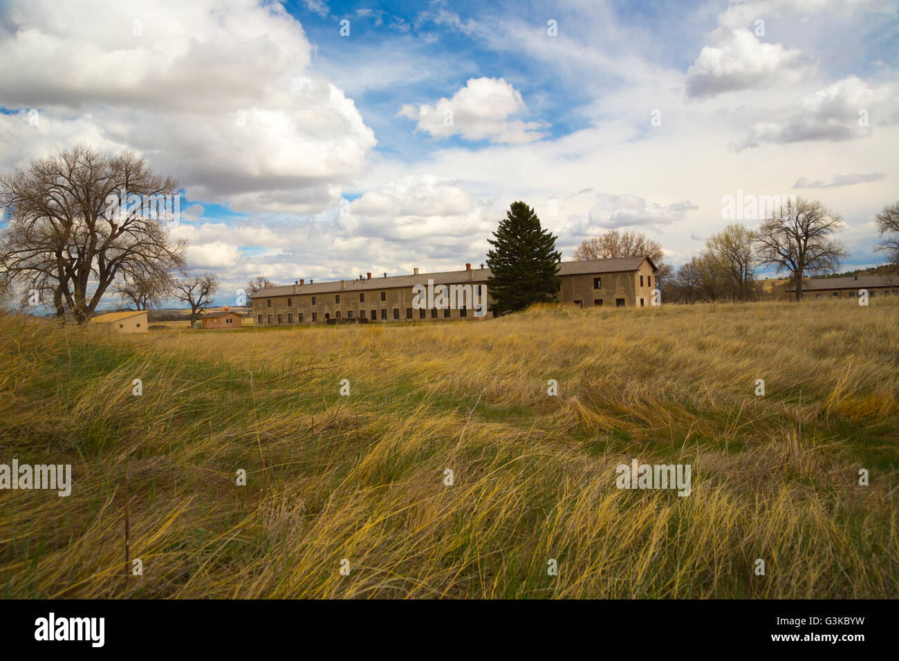 Fort Laramie Wyoming Historical site Monument Stock Photo Alamy