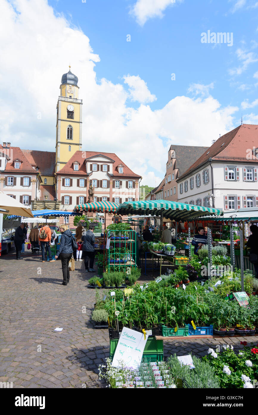 Marketplace with "twin houses" and Muenster St. Johannes Baptist